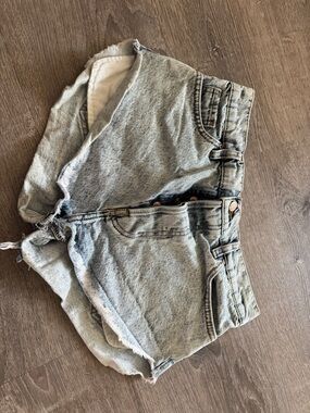 PacSun Denim Cutoff Shorts Size 25 High Rise Distressed